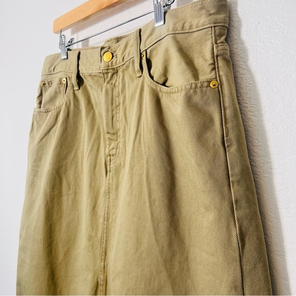 Classic denim maxi skirt in khaki Size 32 like new - Picture 5 of 12